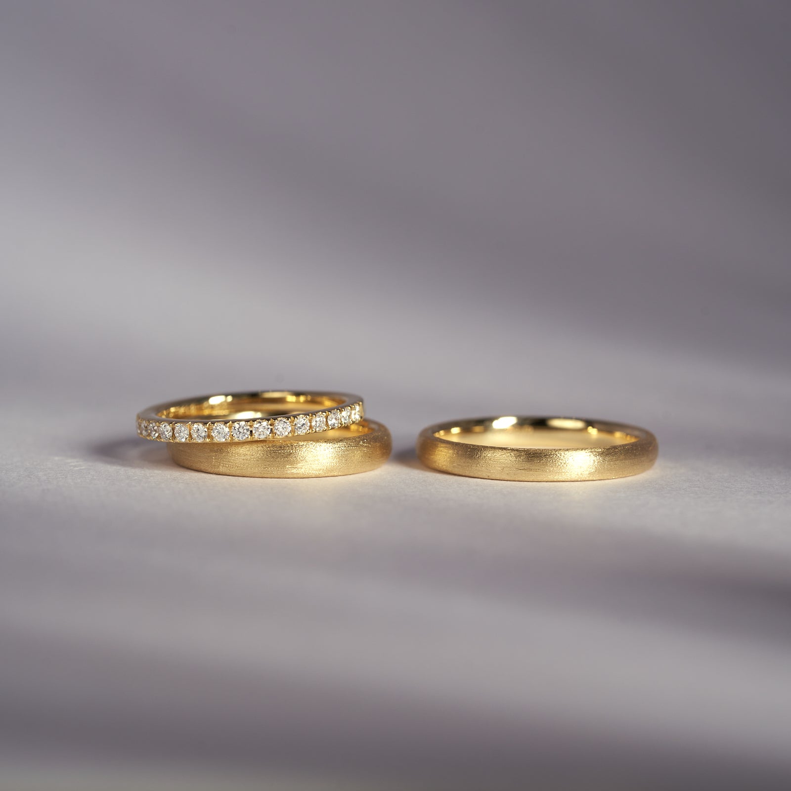 オーダーいただいた結婚指輪とエタニティリング