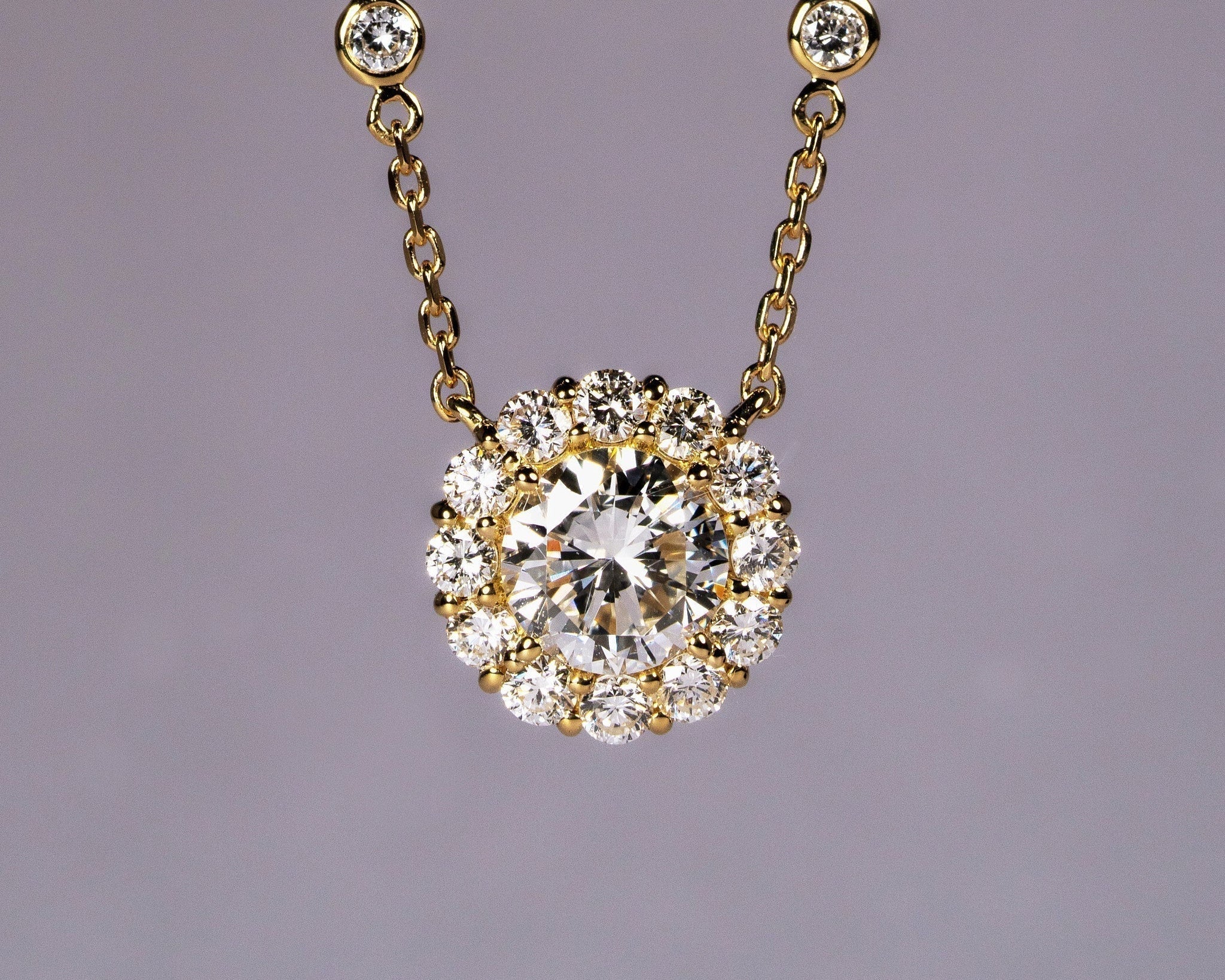 リフォーム後のダイヤモンドネックレス