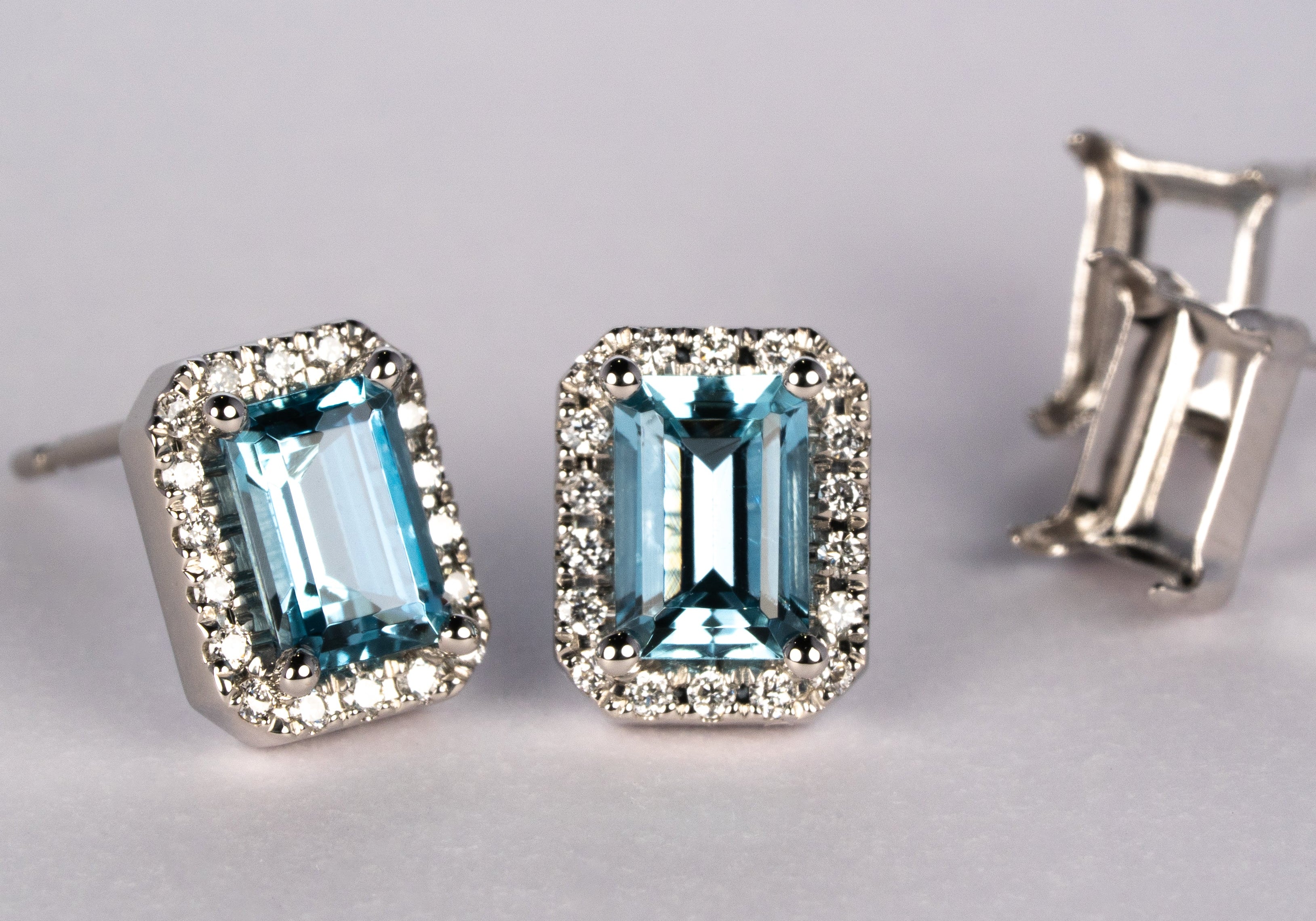 リフォームしたアクアマリンのリング