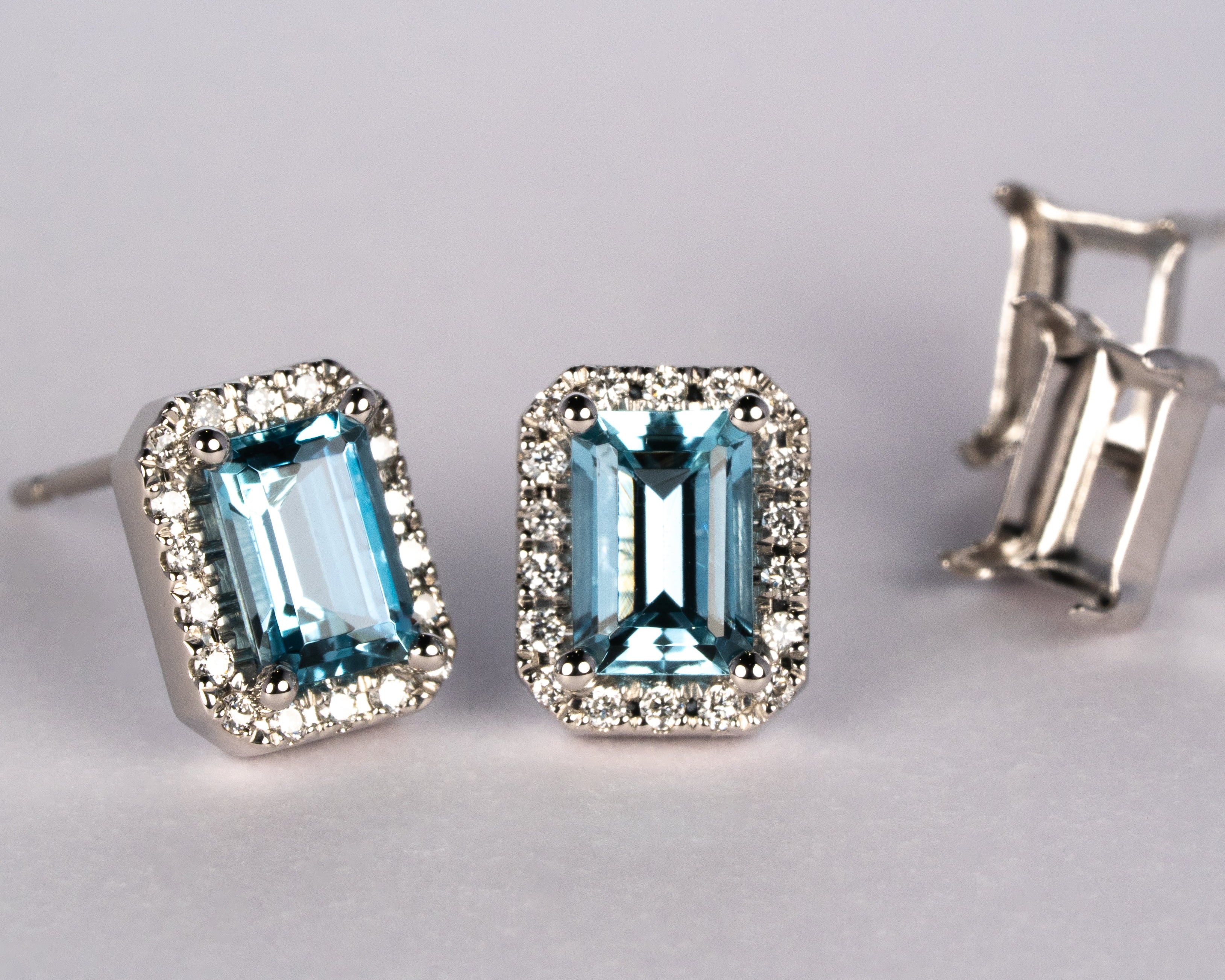 リフォームしたアクアマリンのリング