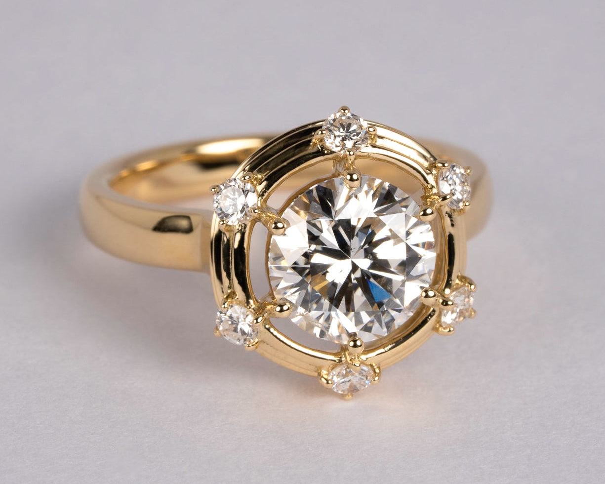 リフォーム後のダイヤモンドのリング