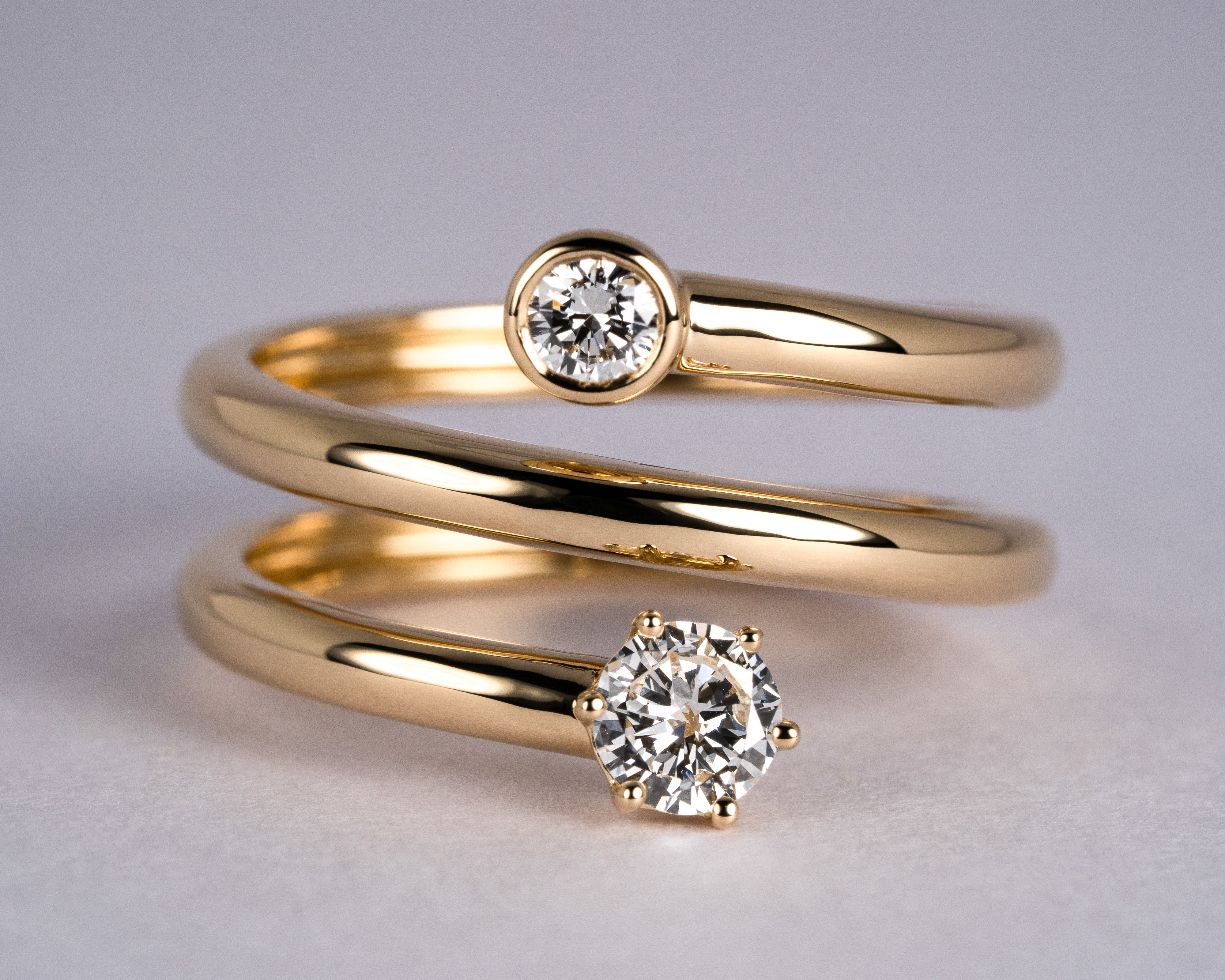 リフォーム後のダイヤモンドのリング