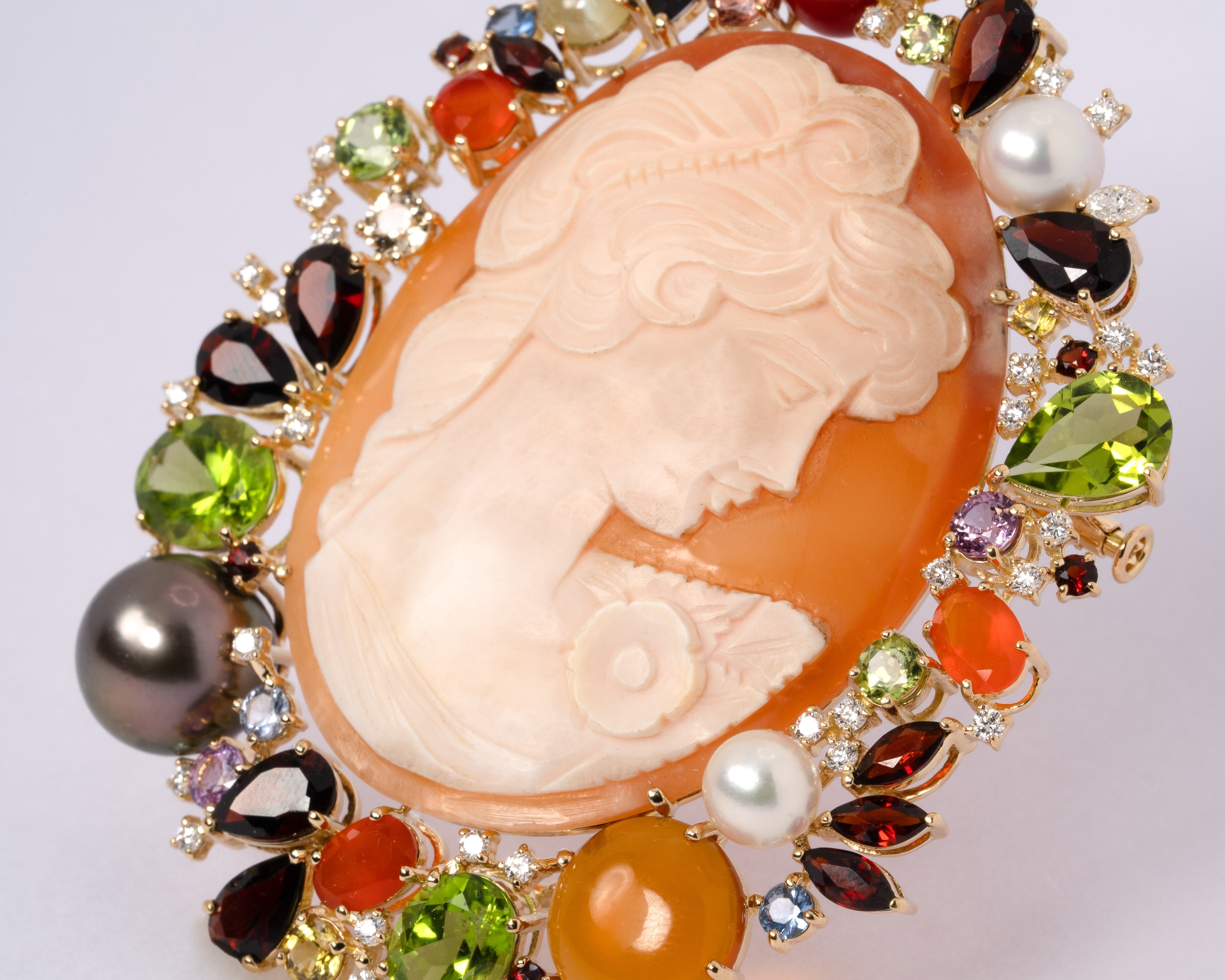 カメオのブローチのリフォーム