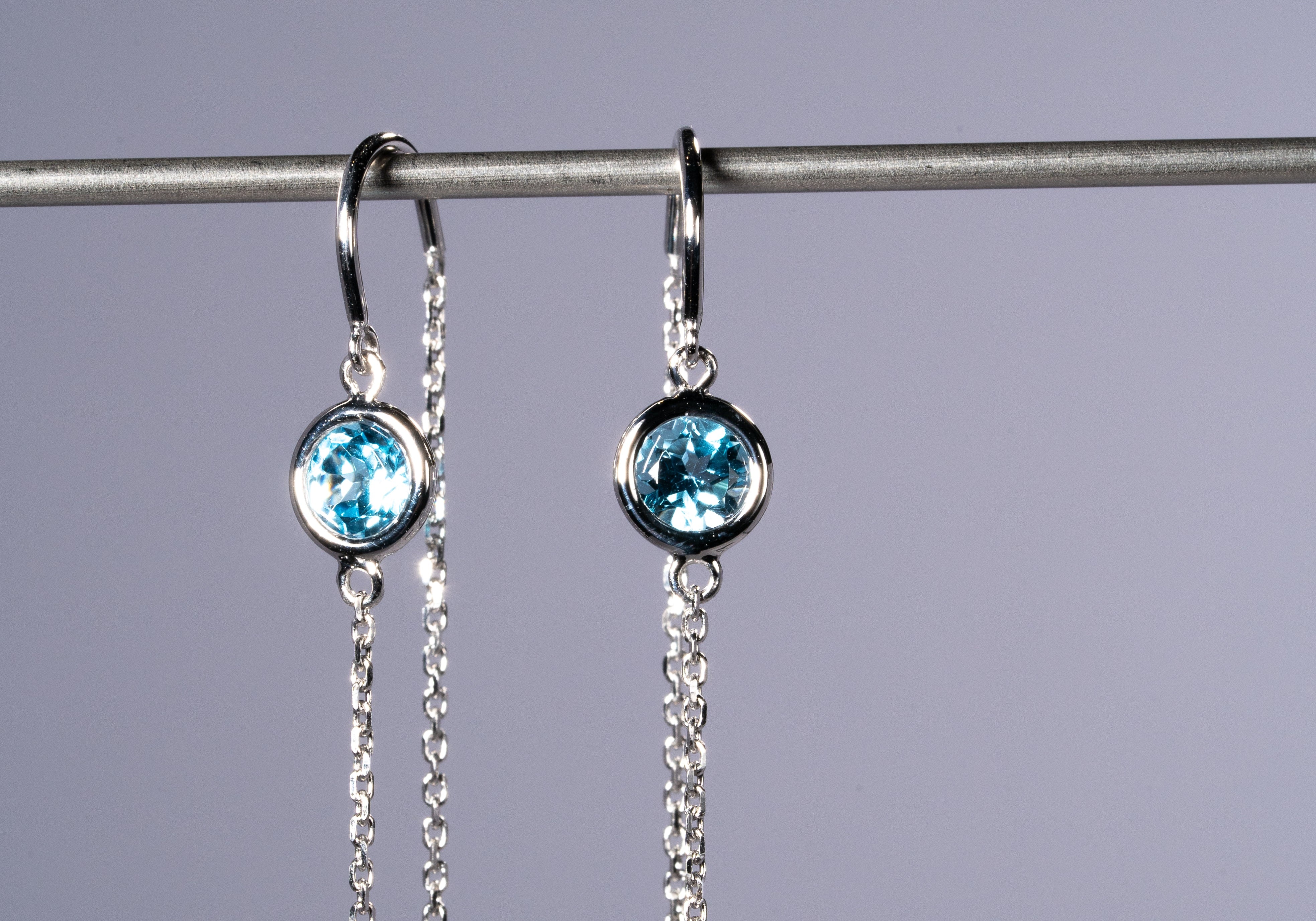 ブルートパーズピアス