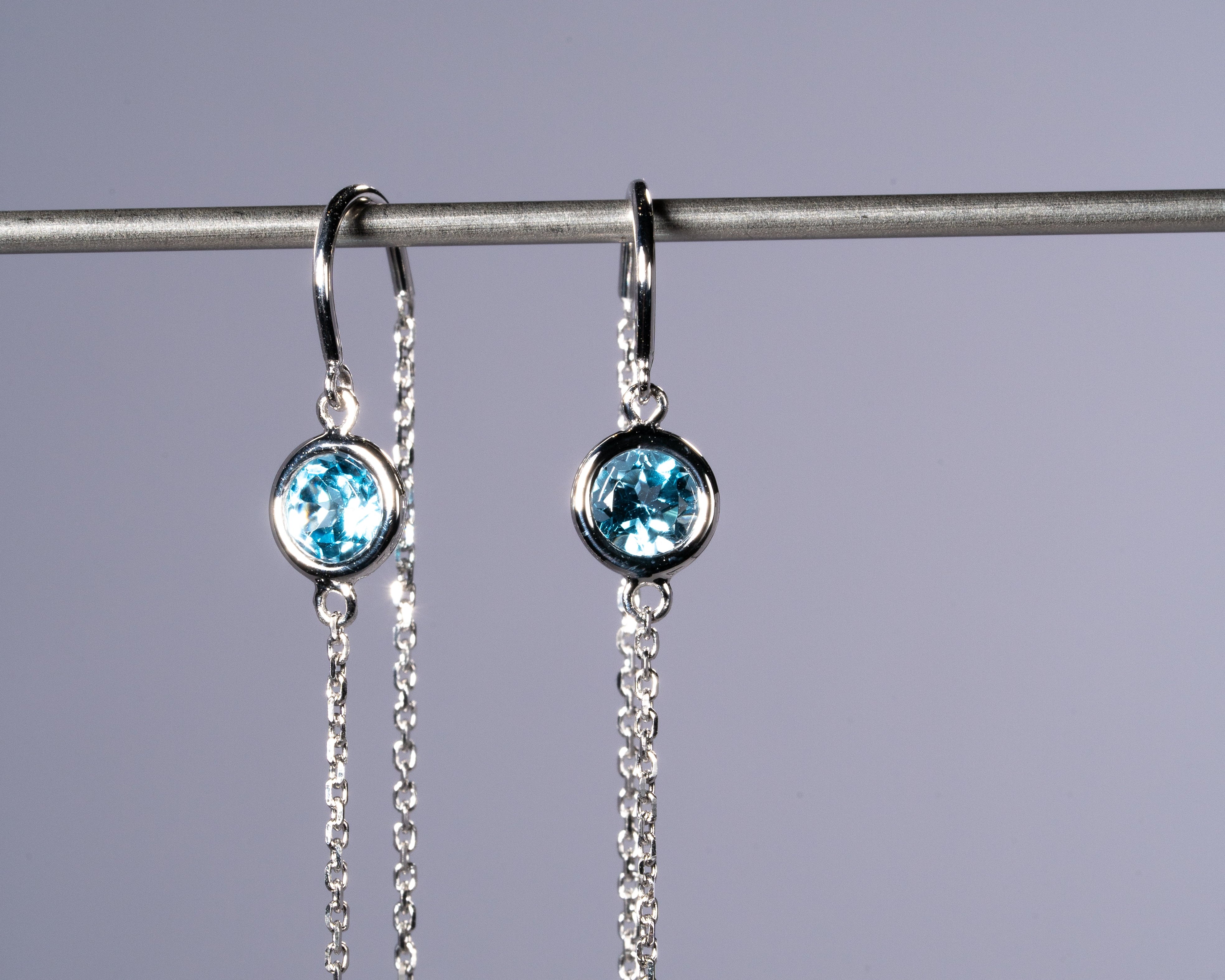 ブルートパーズピアス