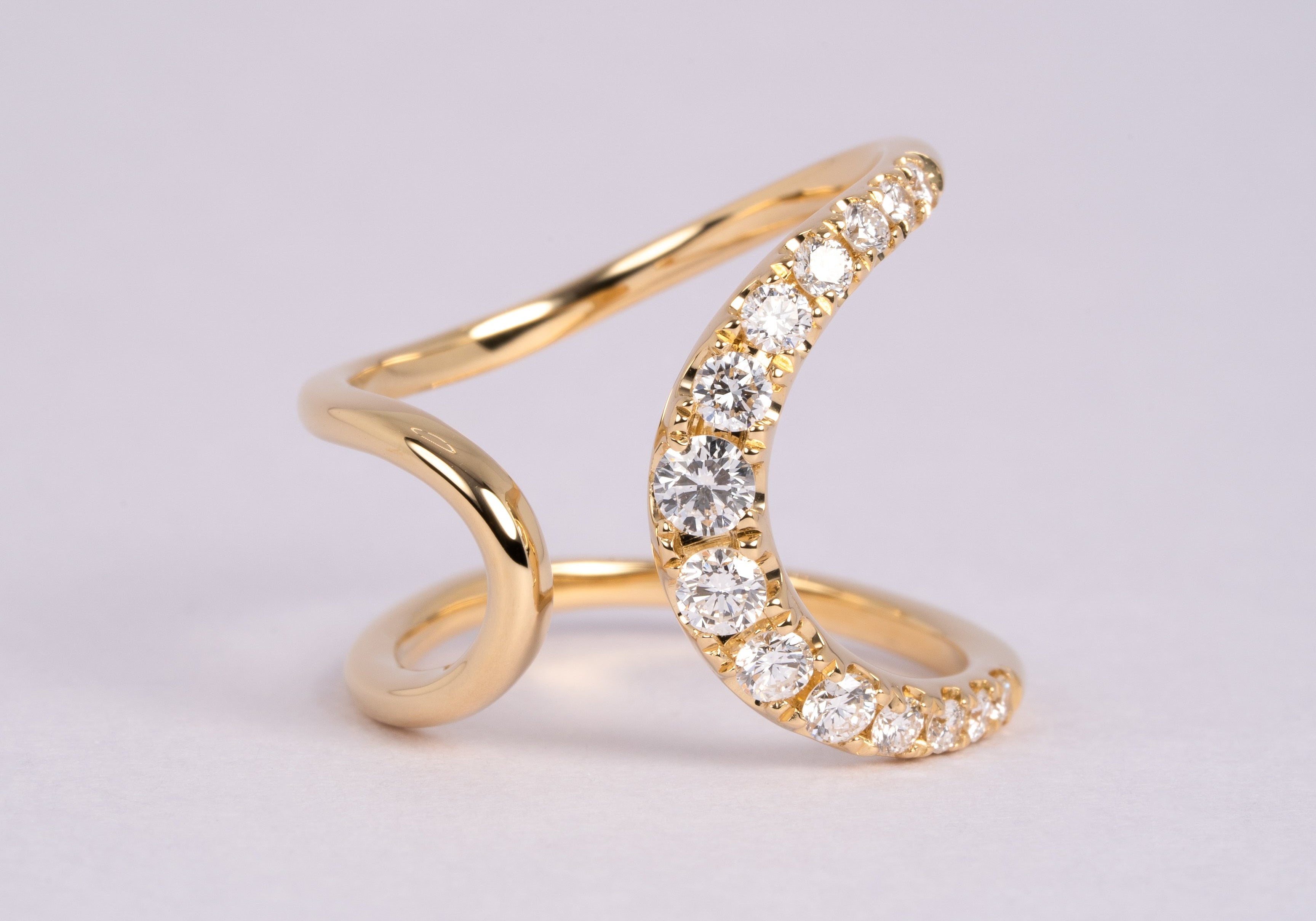 ダイヤモンドのリング　リフォーム後