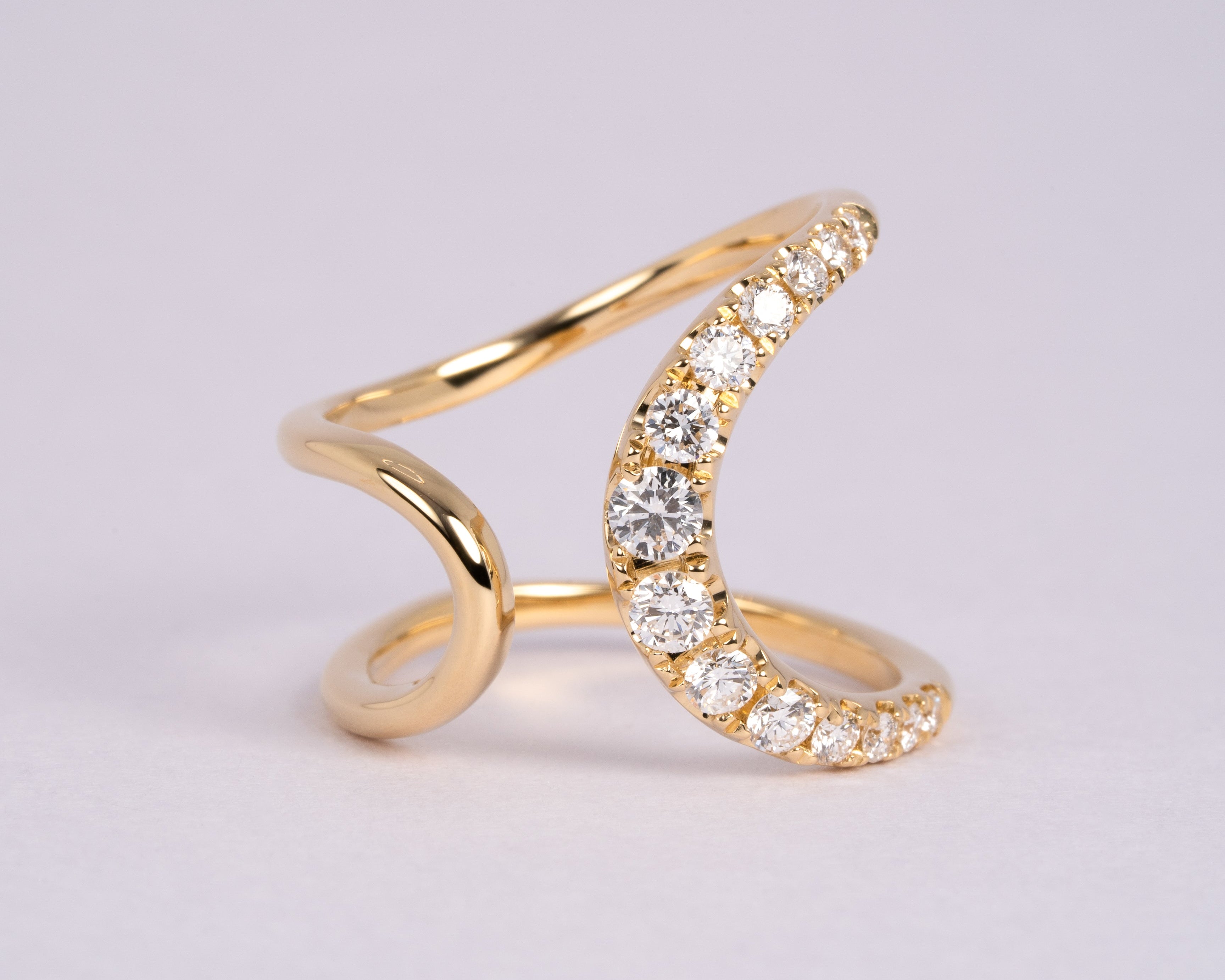 ダイヤモンドのリング　リフォーム後