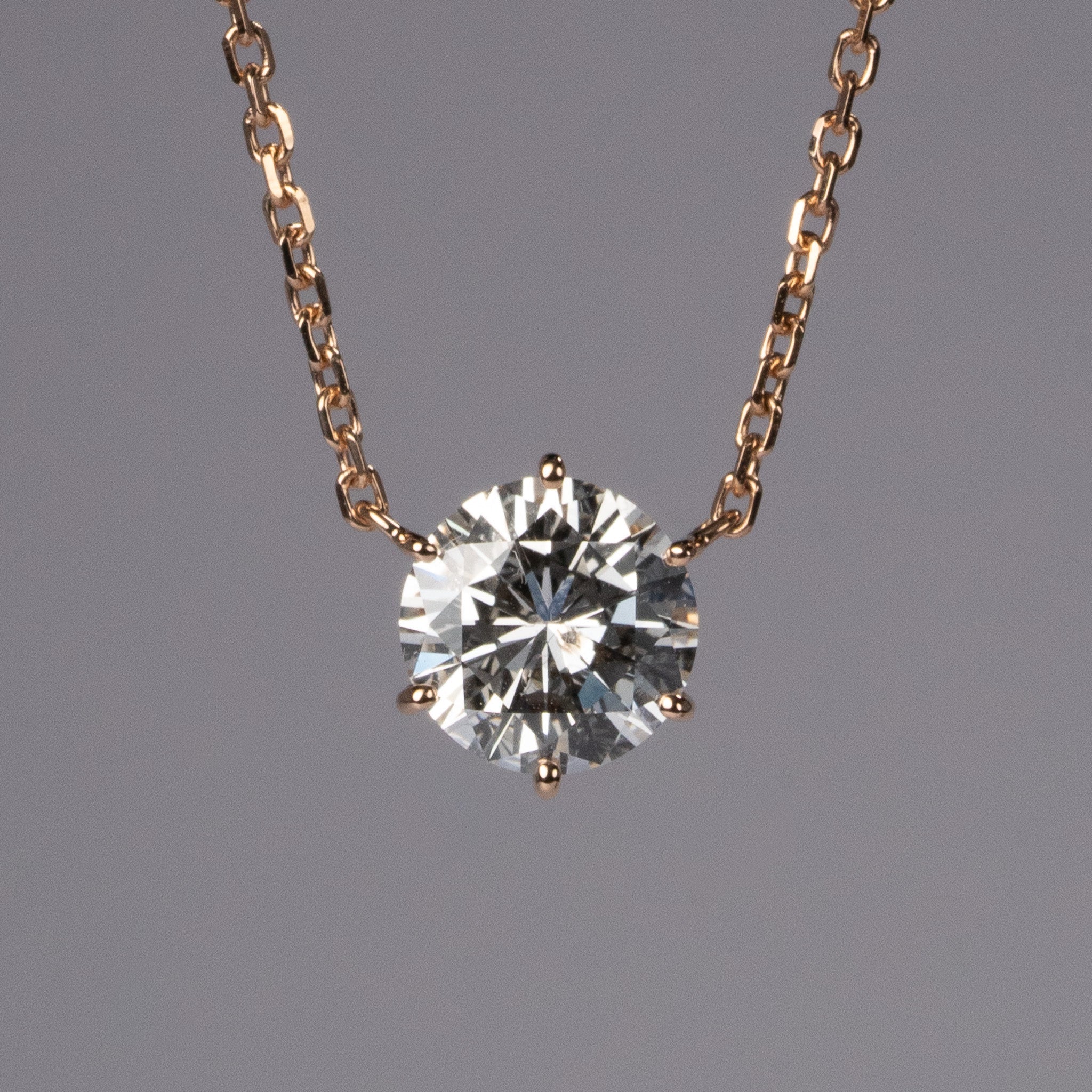 リフォーム後のダイヤモンドネックレス