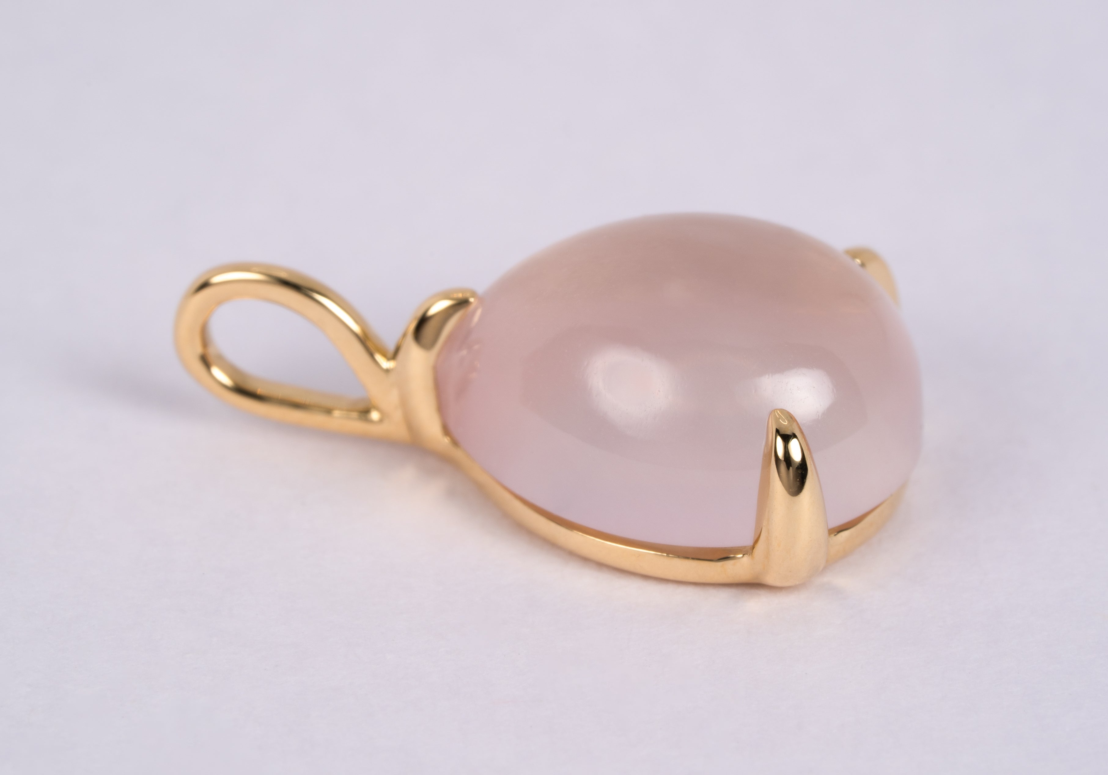 ローズクォーツのペンダントトップ