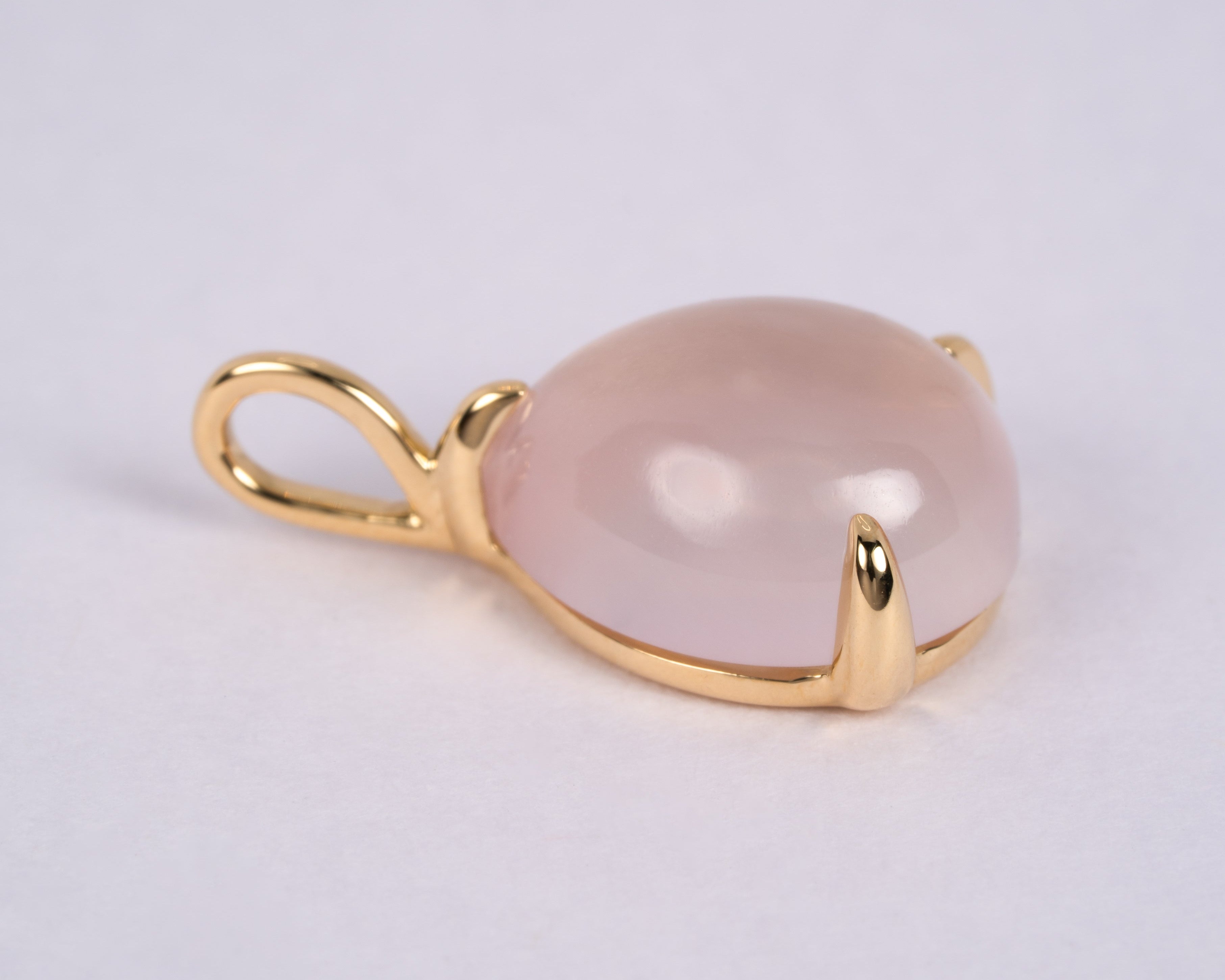 ローズクォーツのペンダントトップ