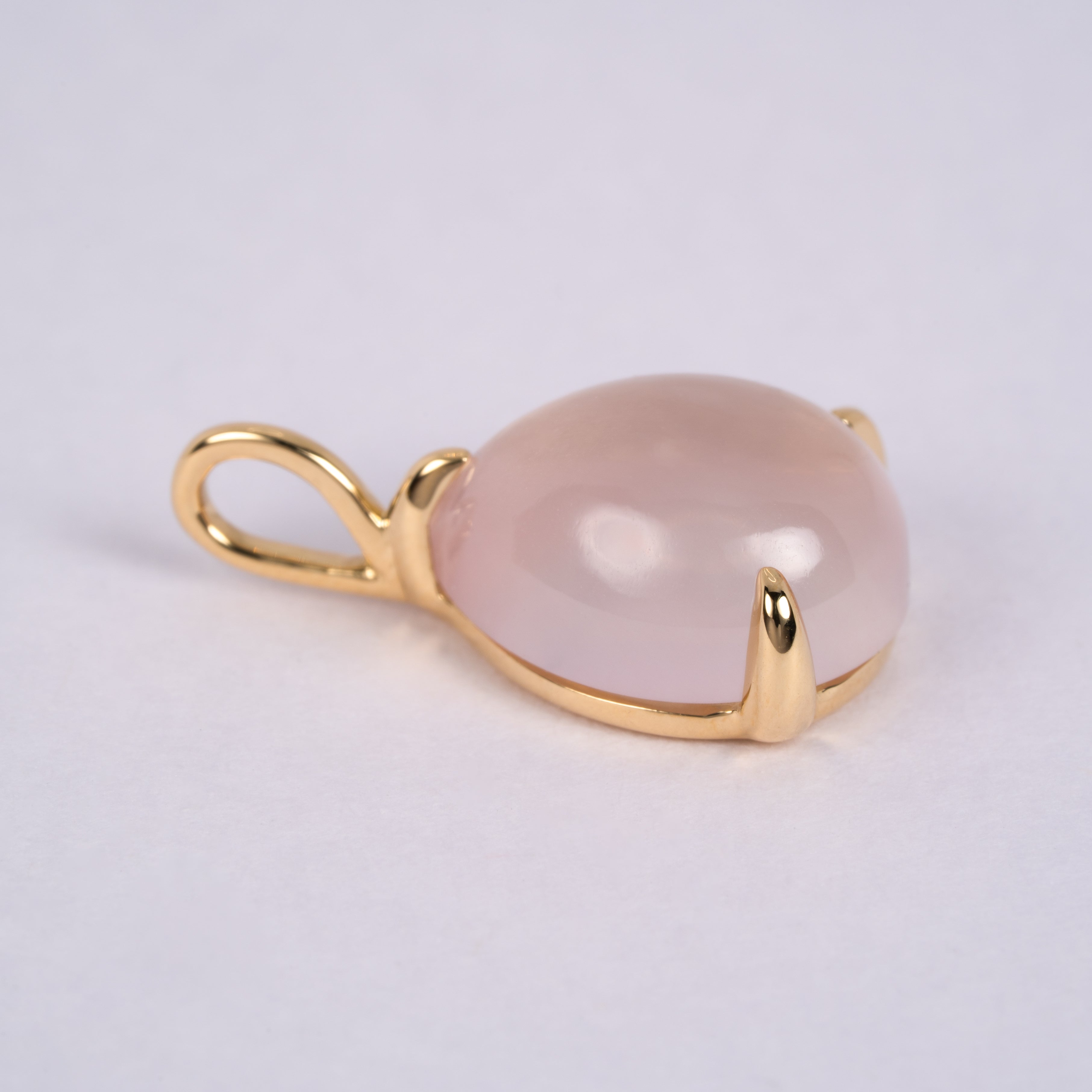 ローズクォーツのペンダントトップ