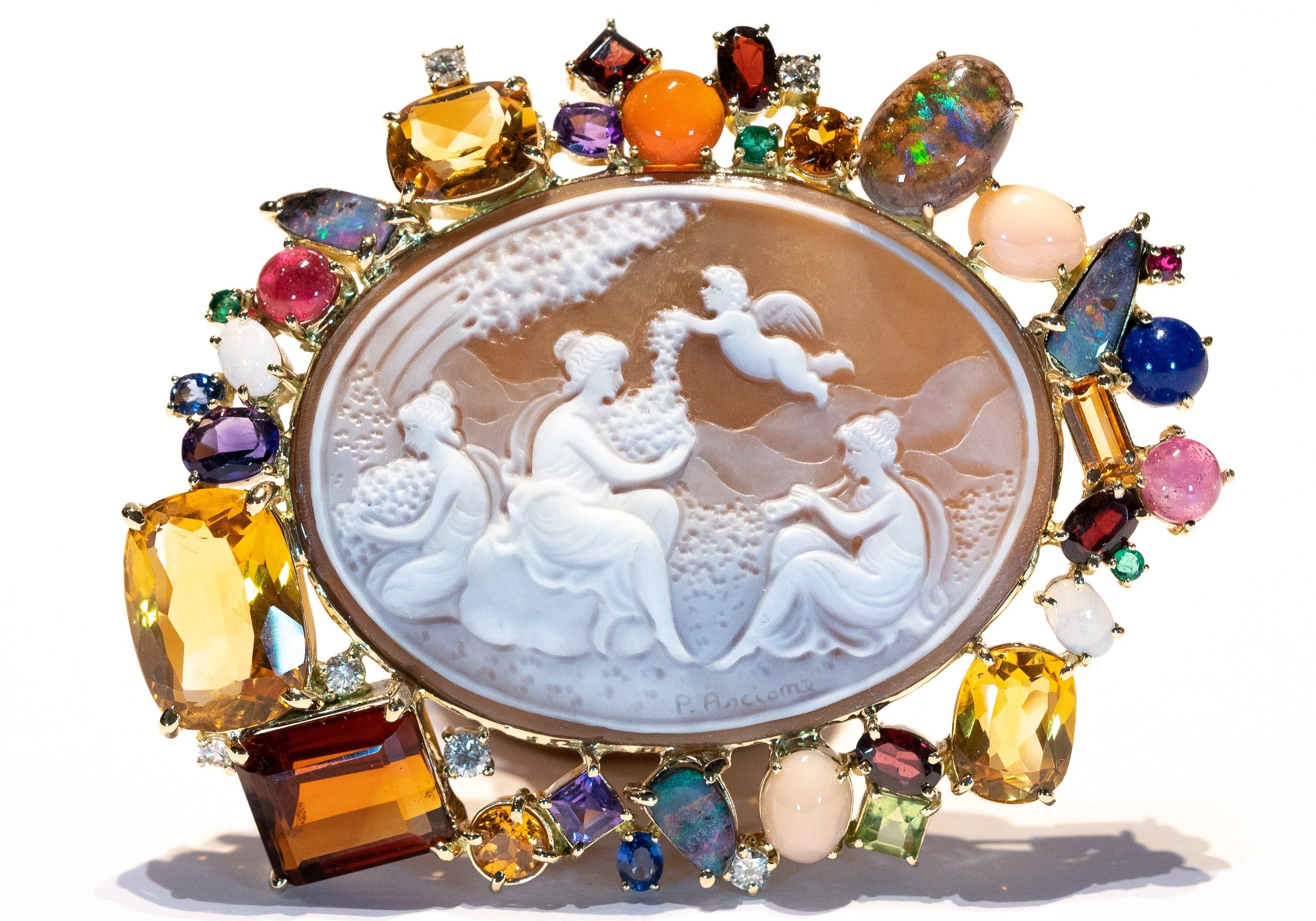 カメオのブローチのリフォーム