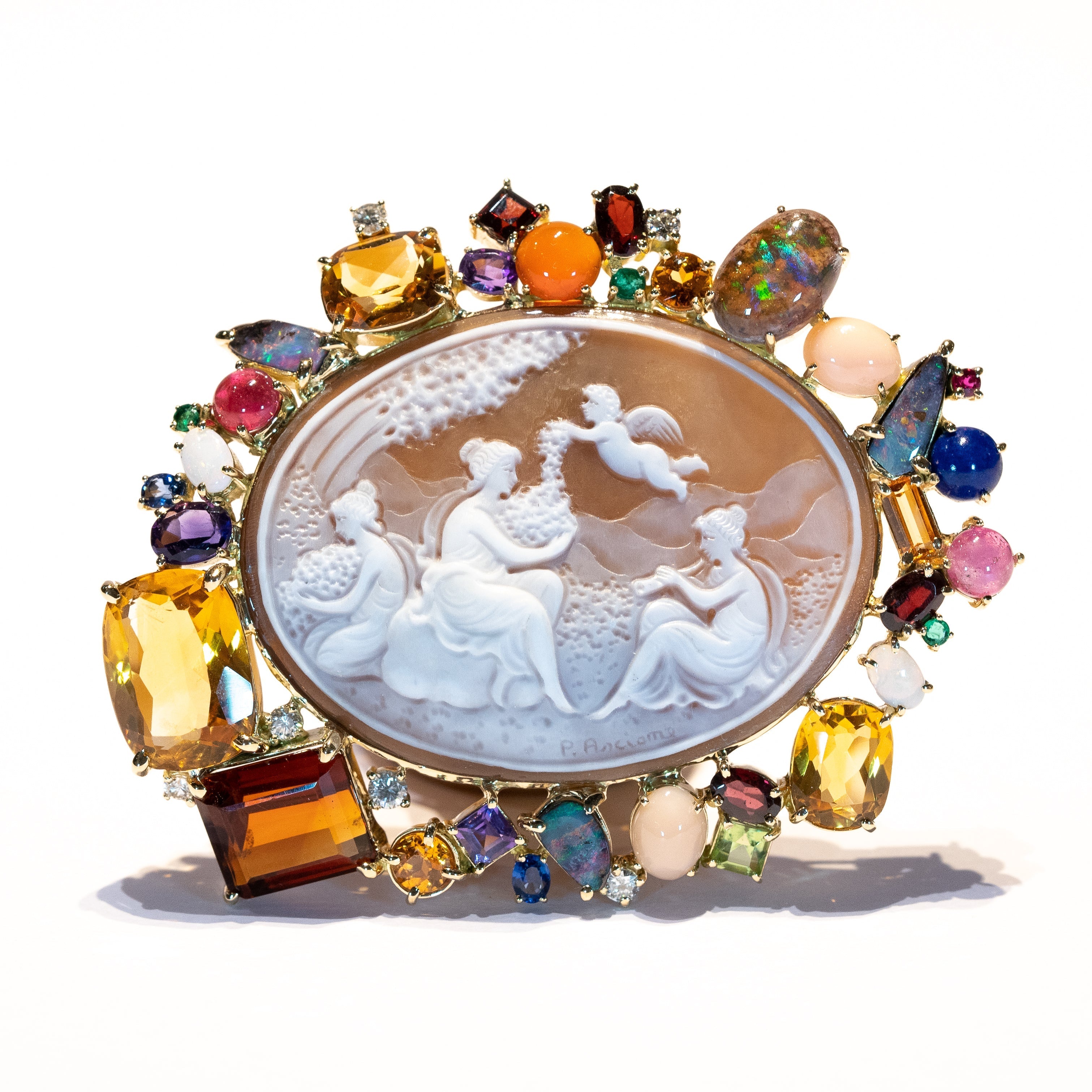 カメオのブローチのリフォーム