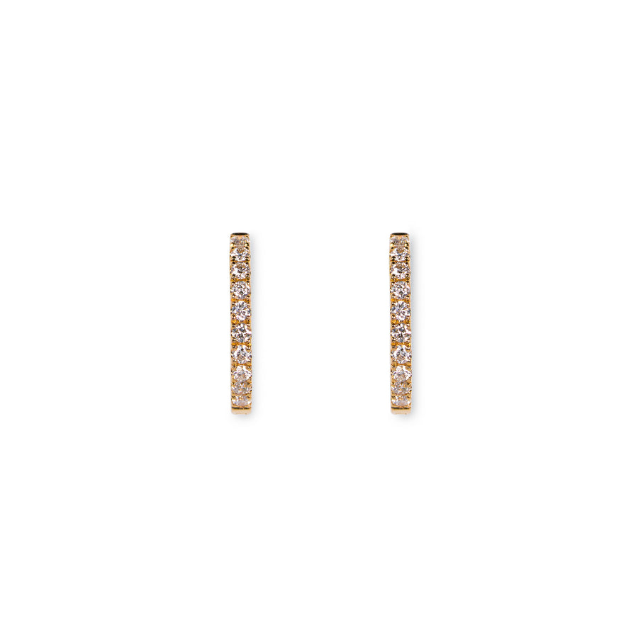 440 Basic - ダイヤモンド フープピアス 12-1.4