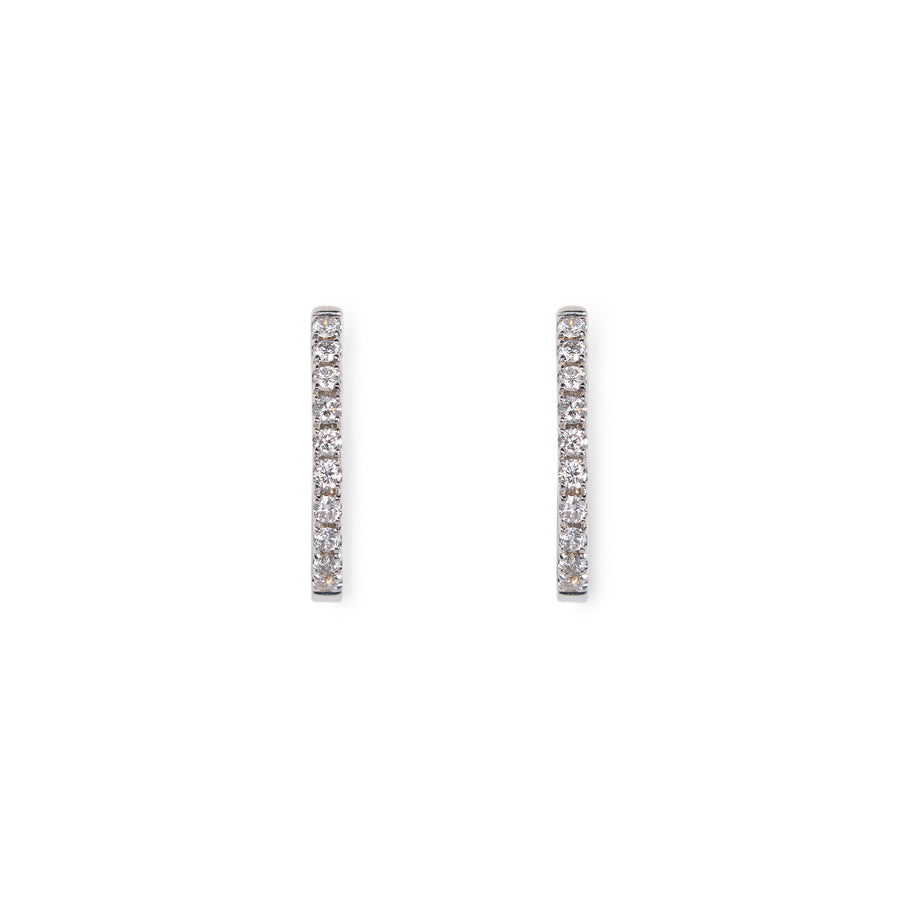 440 Basic -  ダイヤモンド フープピアス 14-1.4