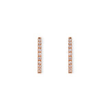 440 Basic -  ダイヤモンド フープピアス 14-1.4