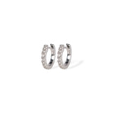 440 Basic - ダイヤモンド フープピアス 10-1.8