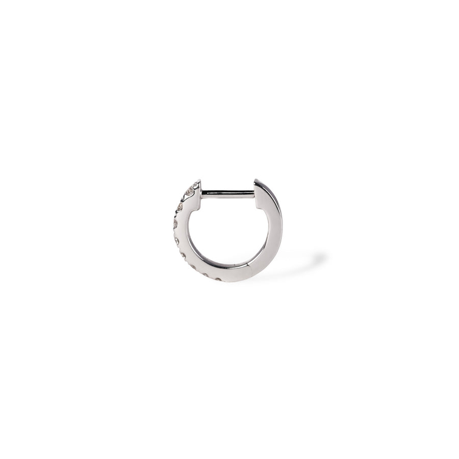 440 Basic - ダイヤモンド フープピアス 10-1.8