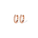 440 Basic - ダイヤモンド フープピアス 10-1.8