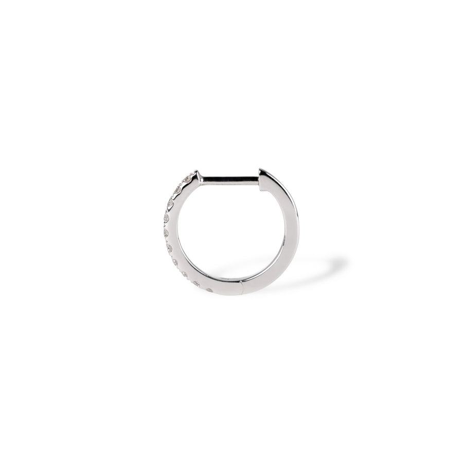 440 Basic - ダイヤモンド フープピアス 12-1.4