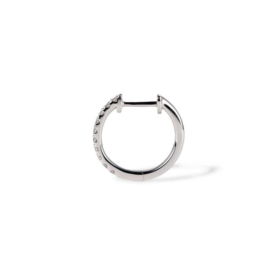 440 Basic -  ダイヤモンド フープピアス 14-1.4