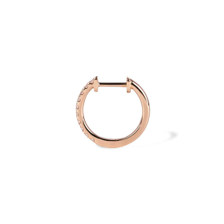 440 Basic -  ダイヤモンド フープピアス 14-1.4