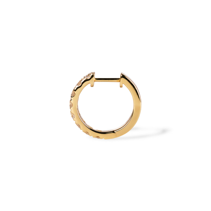 440 Basic -  ダイヤモンド フープピアス 14-2.3