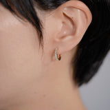 440 Basic -  ダイヤモンド フープピアス 14-2.3