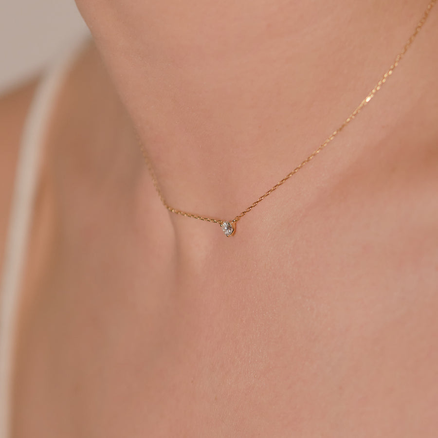 【1点限り・中宝ソ】ダイヤモンド ネックレス（0.140ct G,SI-2,GOOD）