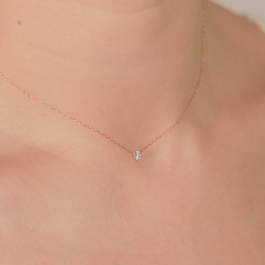 【1点限り・中宝ソ】ダイヤモンド ネックレス（0.133ct H,SI-1,GOOD）