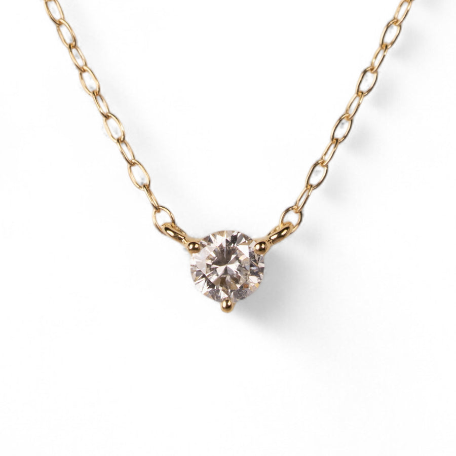 【1点限り・中宝ソ】ダイヤモンド ネックレス（0.136ct F,SI-2,GOOD）