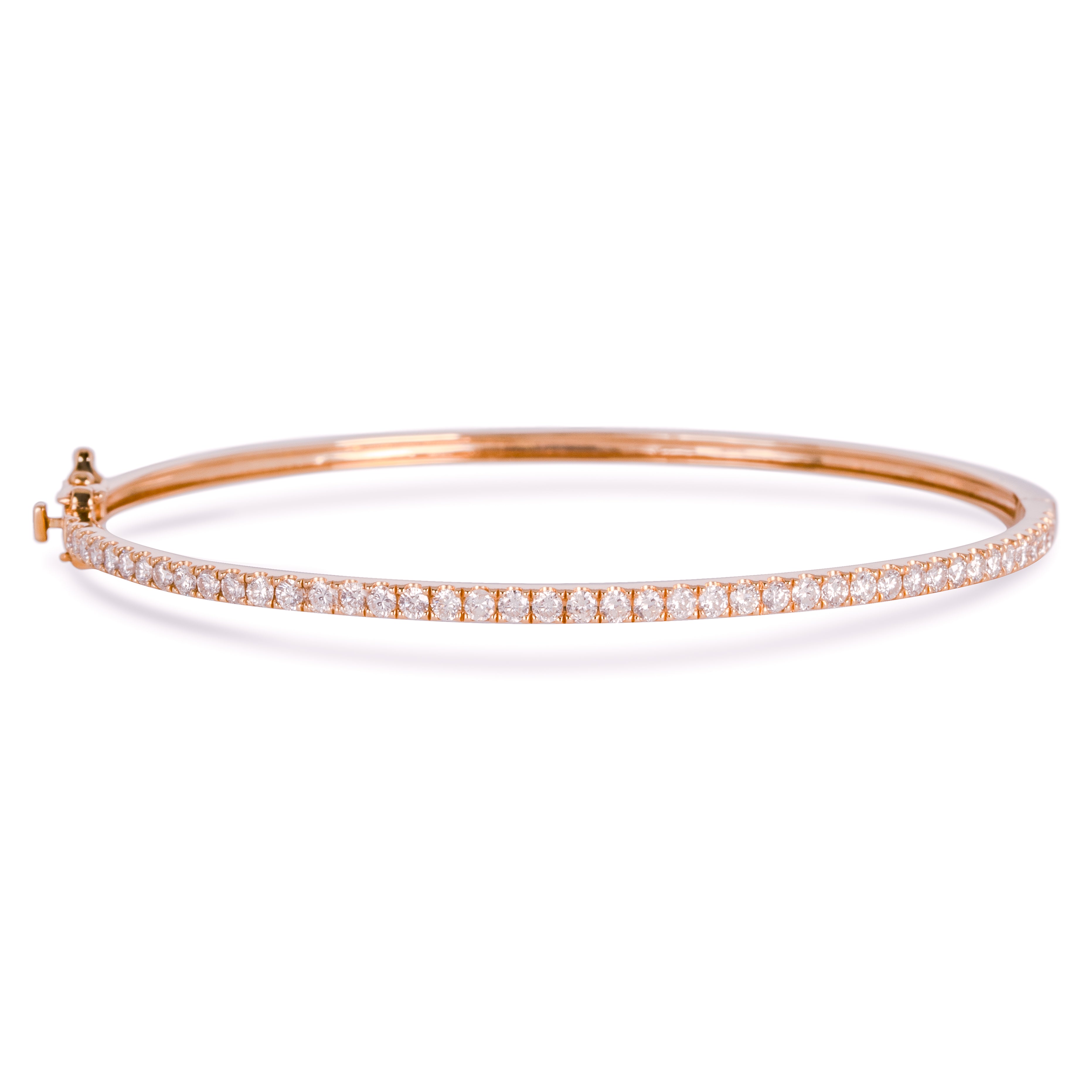 440 Basic ダイヤモンド バングル 1ct K18ピンクゴールド 正面