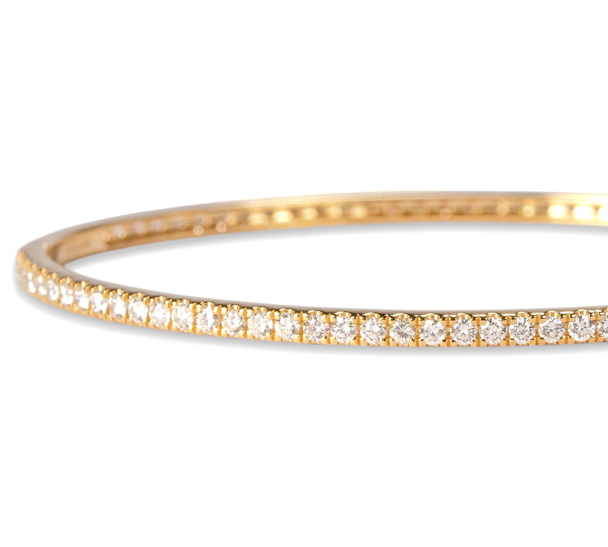 440 Basic ダイヤモンド フルエタニティ バングル 2ct K18ゴールド