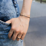 440 Basic ブラックダイヤモンド バングル 1ct 着用イメージ