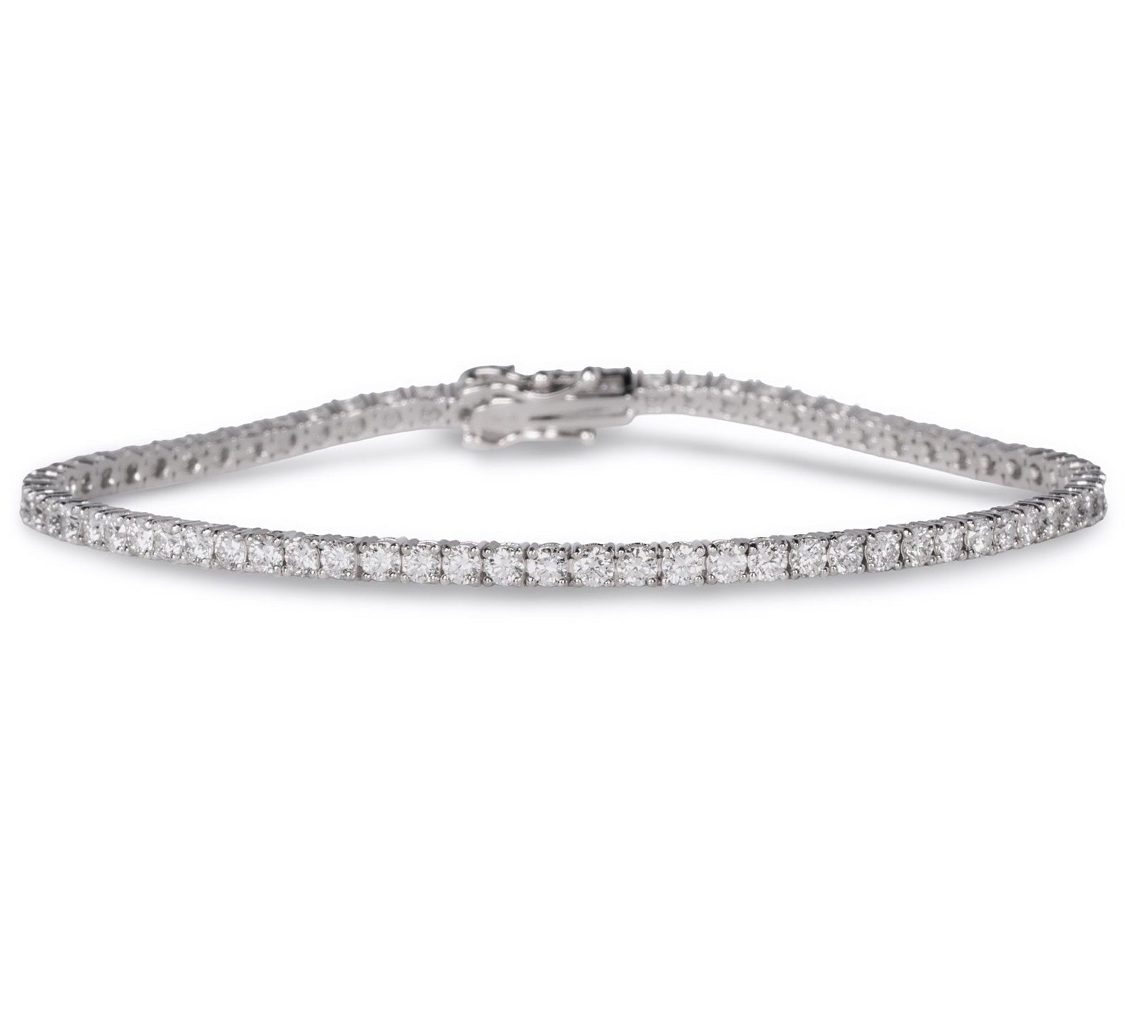 440 Basic Classic ダイヤモンド テニスブレスレット 3ct K18ホワイトゴールド
