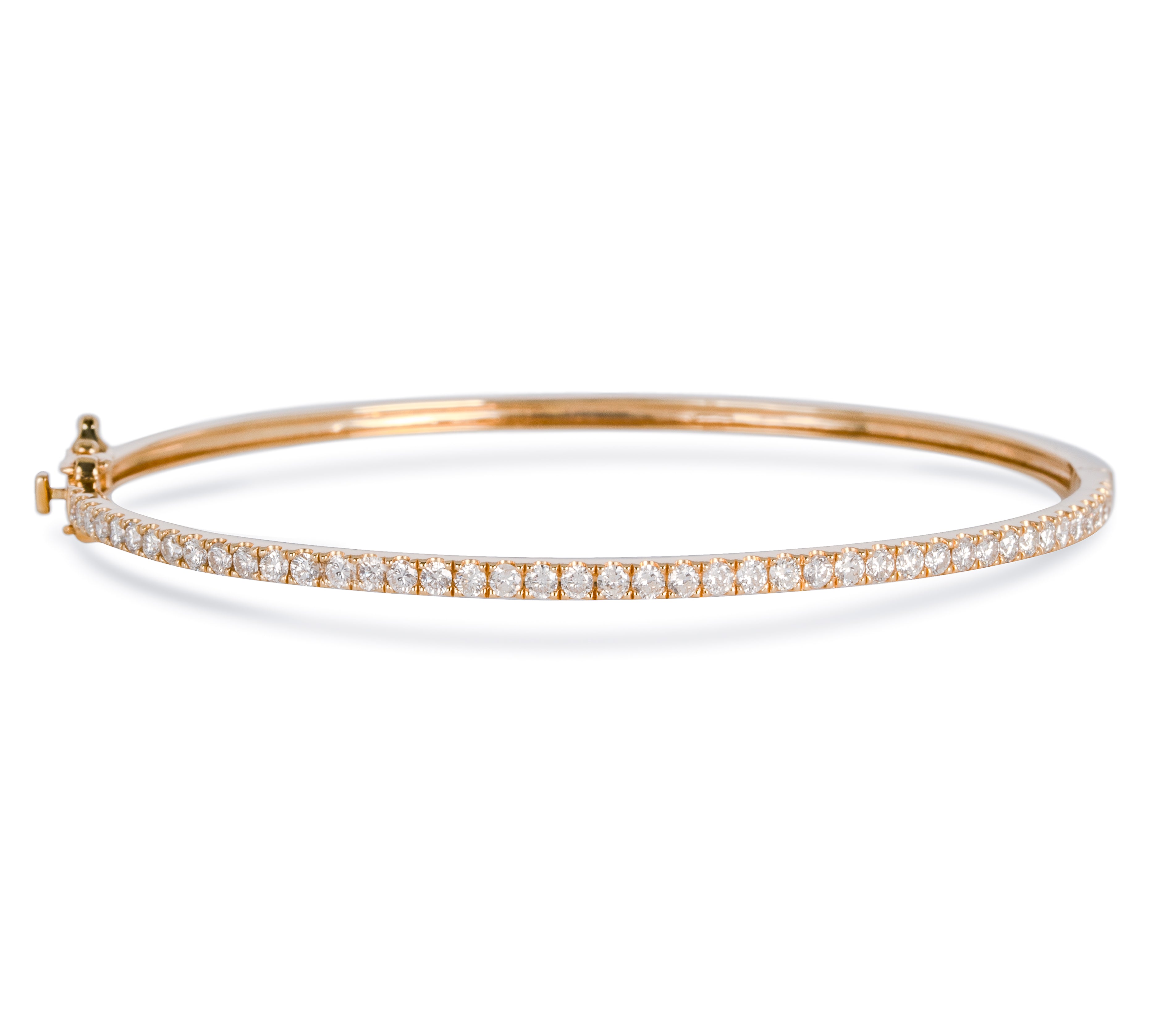 440 Basic ダイヤモンド バングル 1ct K18ゴールド 正面