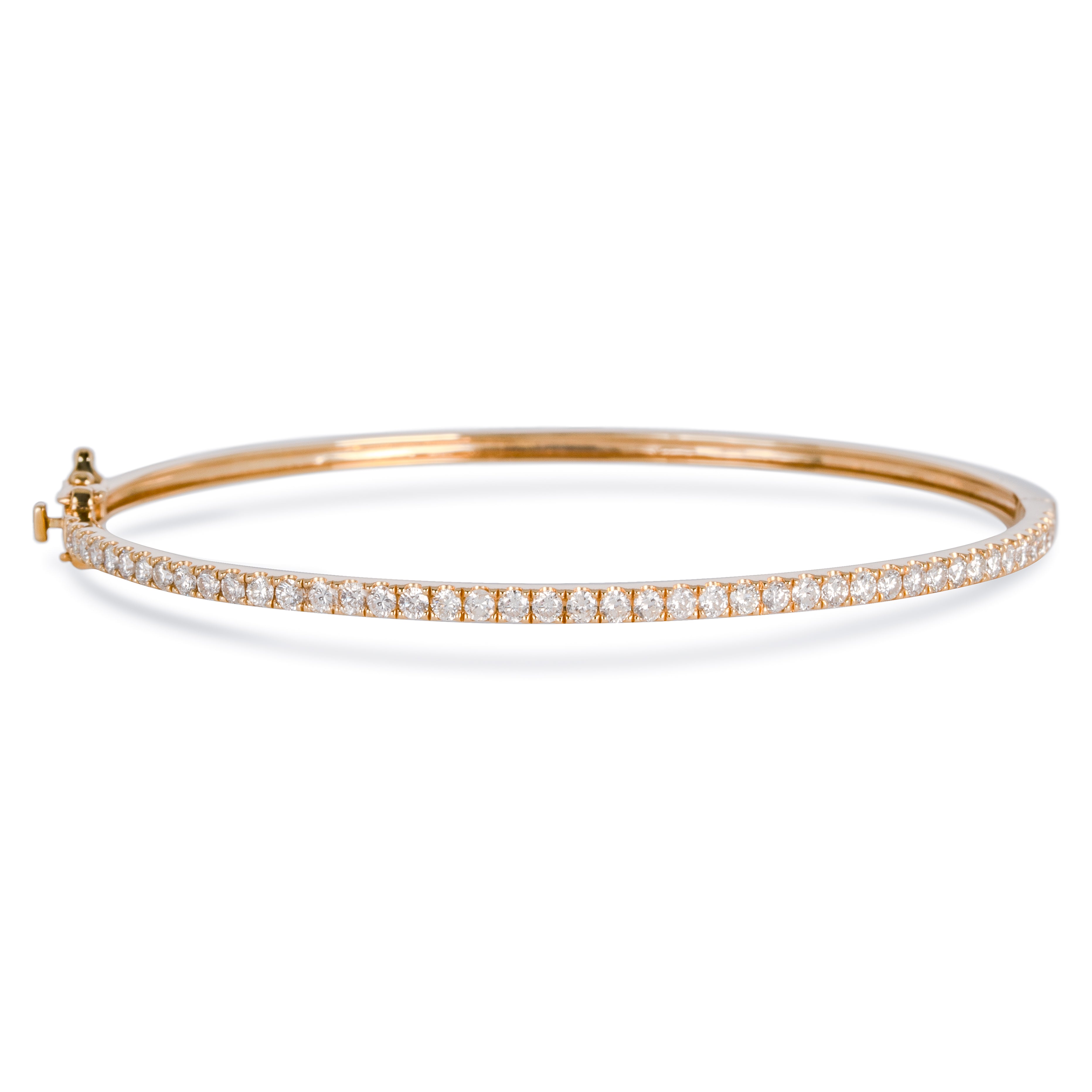 440 Basic ダイヤモンド バングル 1ct K18ゴールド 正面