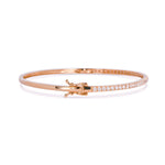 440 Basic ダイヤモンド バングル 1ct エタニティ ダイヤモンド  k18ピンクゴールド 金具