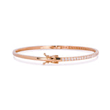 440 Basic ダイヤモンド バングル 1ct エタニティ ダイヤモンド  k18ピンクゴールド 金具