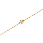 440 Basic ダイヤモンド ブレスレット 0.15ct K18イエローゴールド 全体