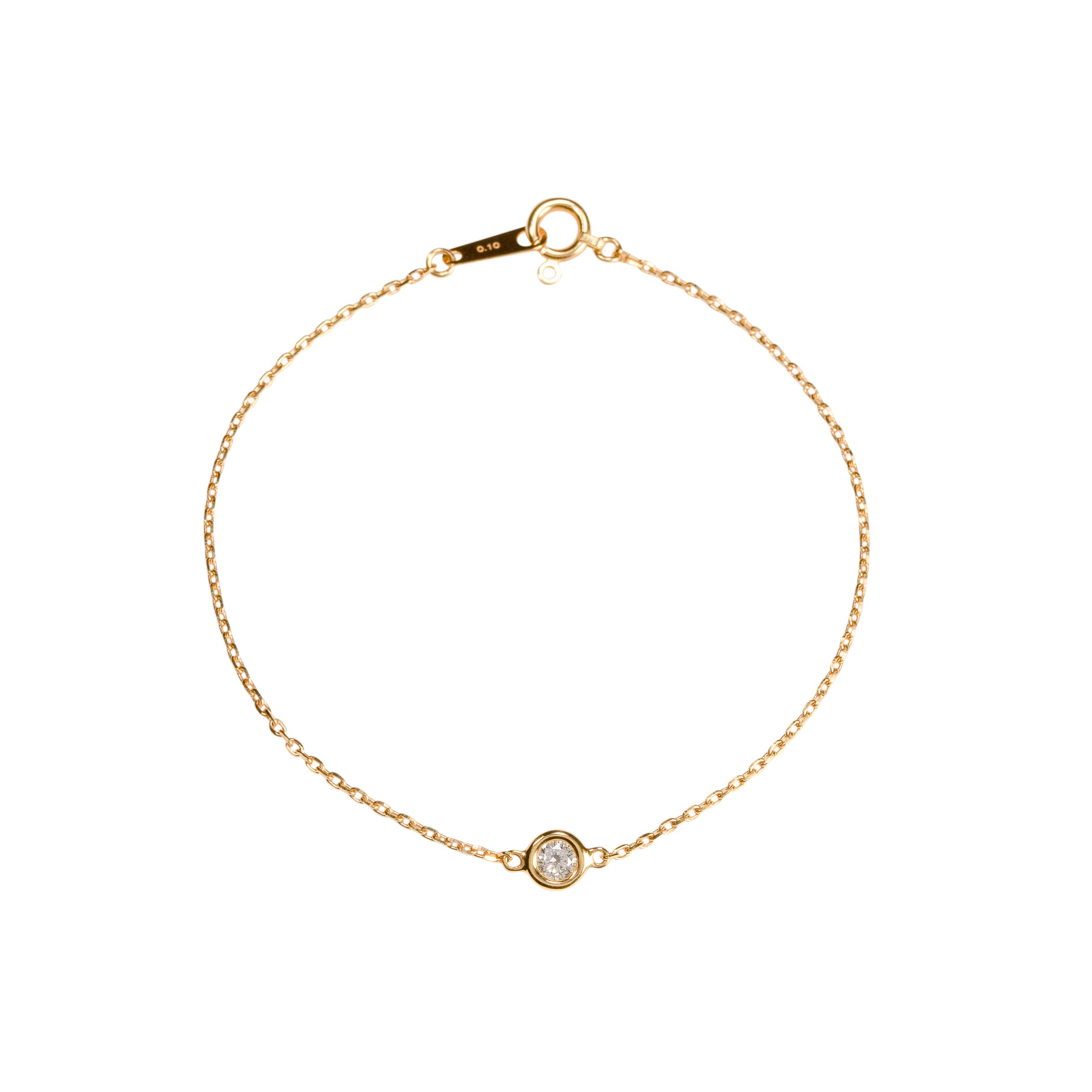 440 Basic ダイヤモンド ブレスレット 0.1ct K18イエローゴールド