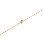 440 Basic ダイヤモンド ブレスレット 0.1ct K18イエローゴールド 全体