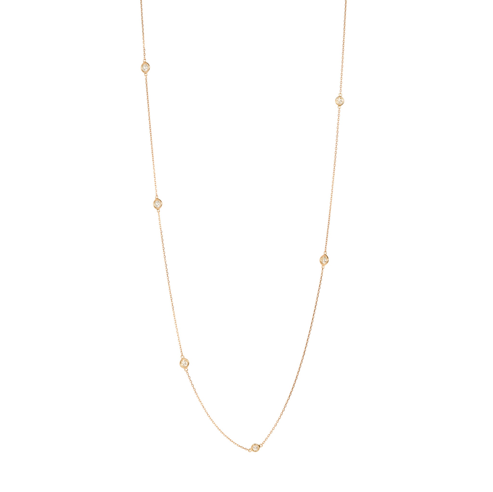 Station Necklace（ステーションネックレス）｜ダイヤ・色石
