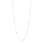 440 Basic ダイヤモンド ステーションネックレス 1.2ct K18イエローゴールド