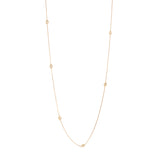 440 Basic ダイヤモンド ステーションネックレス 1.2ct K18イエローゴールド