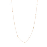 440 Basic ダイヤモンド ステーションネックレス 1.2ct チェーン全体