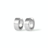 440 Basic ヘアライン フープピアス 14-5.2 K18ホワイトゴールド