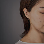 440 Basic ヘアライン フープピアス 14-5.2 着用イメージ2