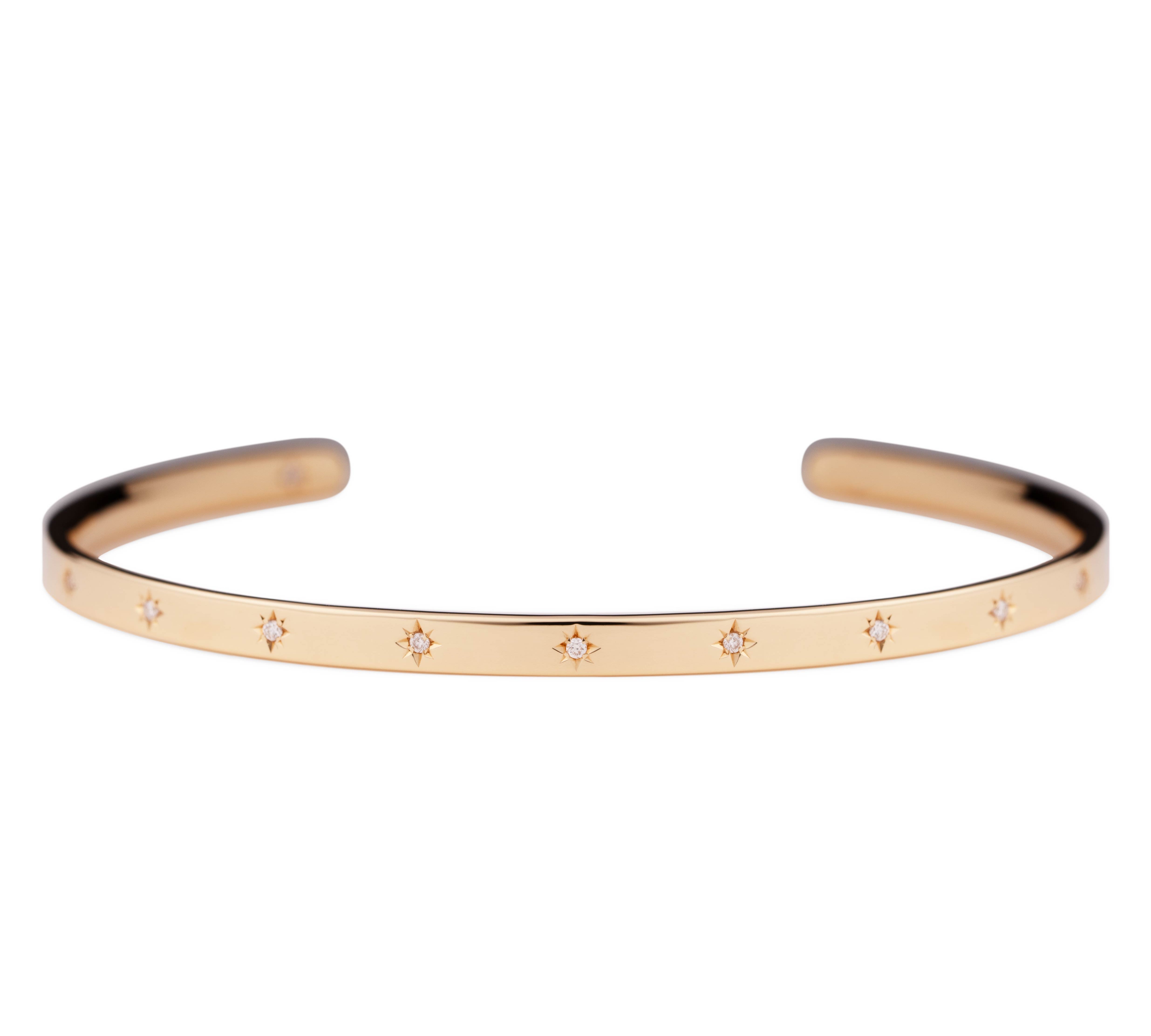 440 Basic Happy バングル 4月 ダイヤモンド K18イエローゴールド