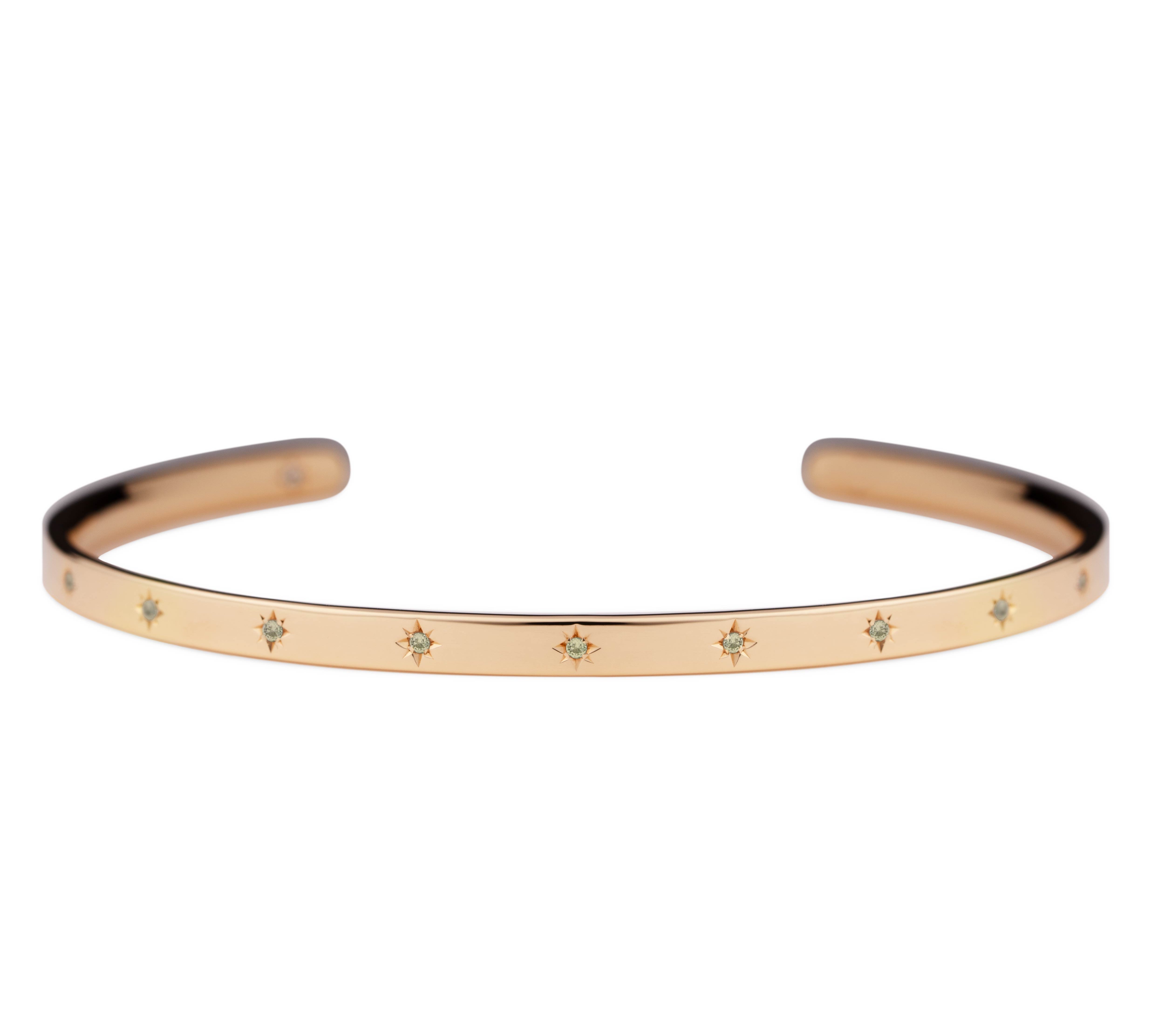 440 Basic Happy バングル 8月 ペリドット K18イエローゴールド